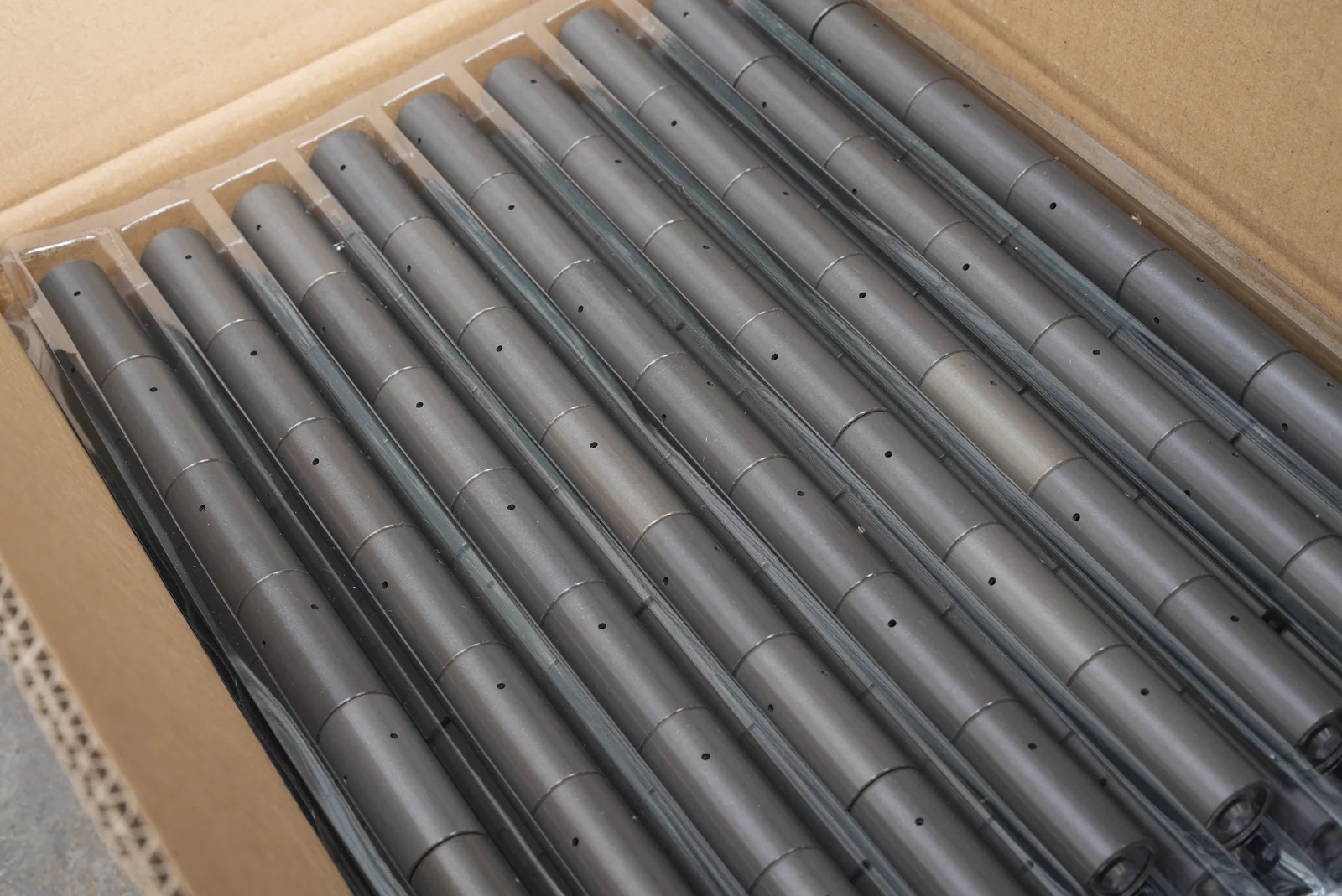 Components packed in a carton